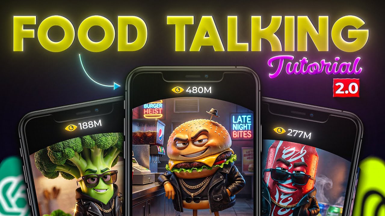 How to Make Viral Food Talking Videos for Free! Just in 3 Steps 🔥