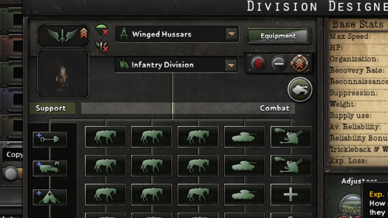 Caballería con tanques - Mejores Plantillas Hearts of Iron 4