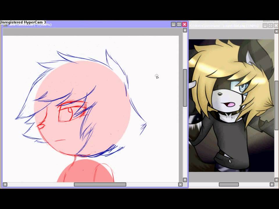 Drawing Cryztobal the wolf