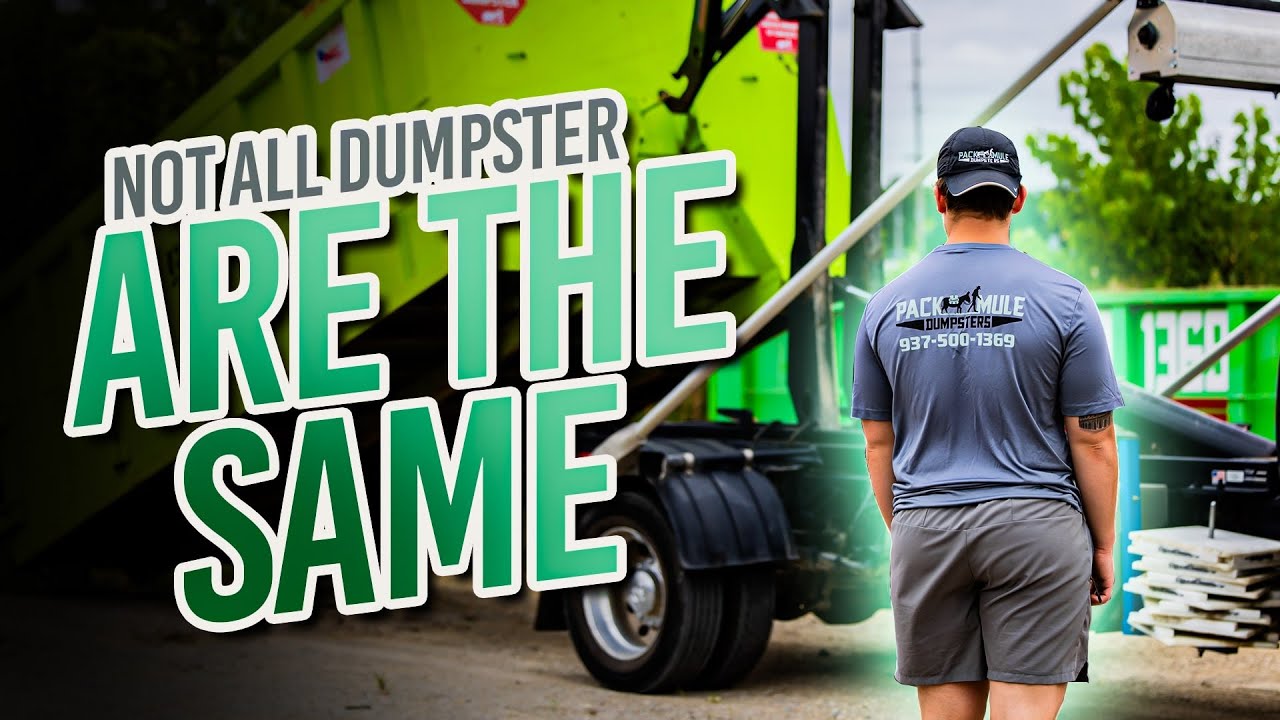 Dumpsters Aren’t One-Size-Fits-All: Here’s How We Do It Better