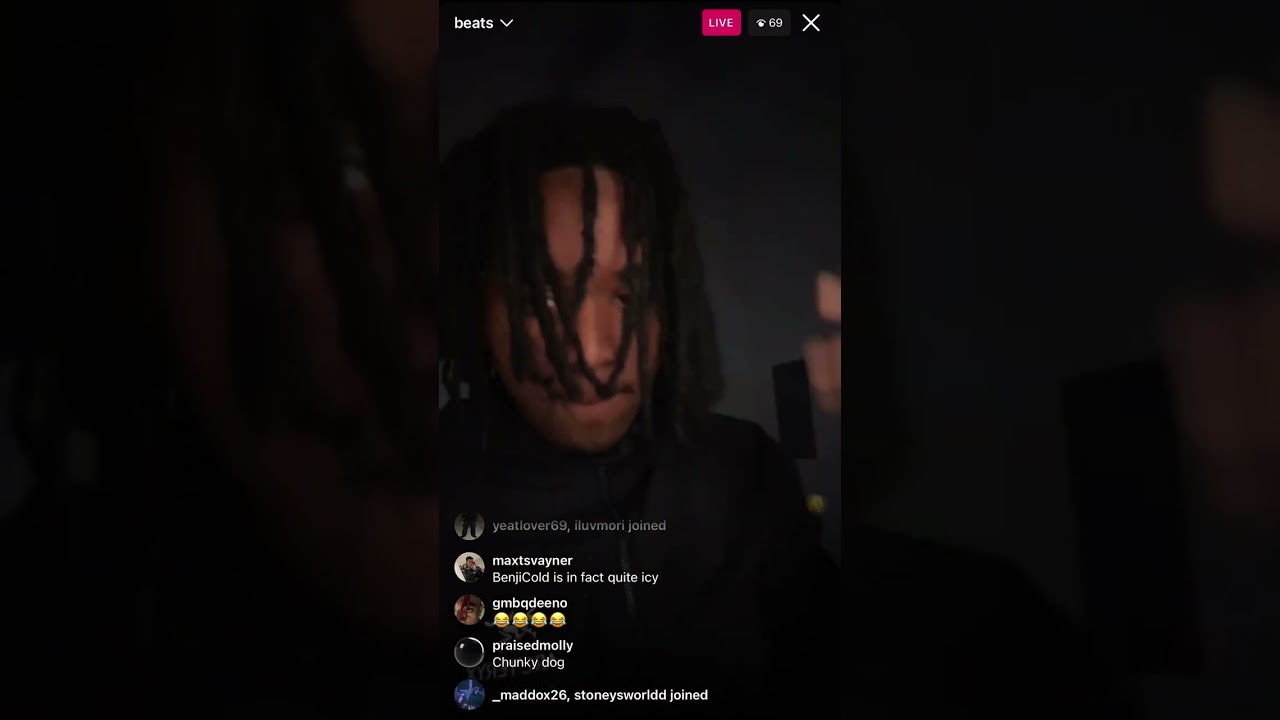 BENJICOLD plays INSANE BEATS on IG Live 🥶❄️ [4/27]