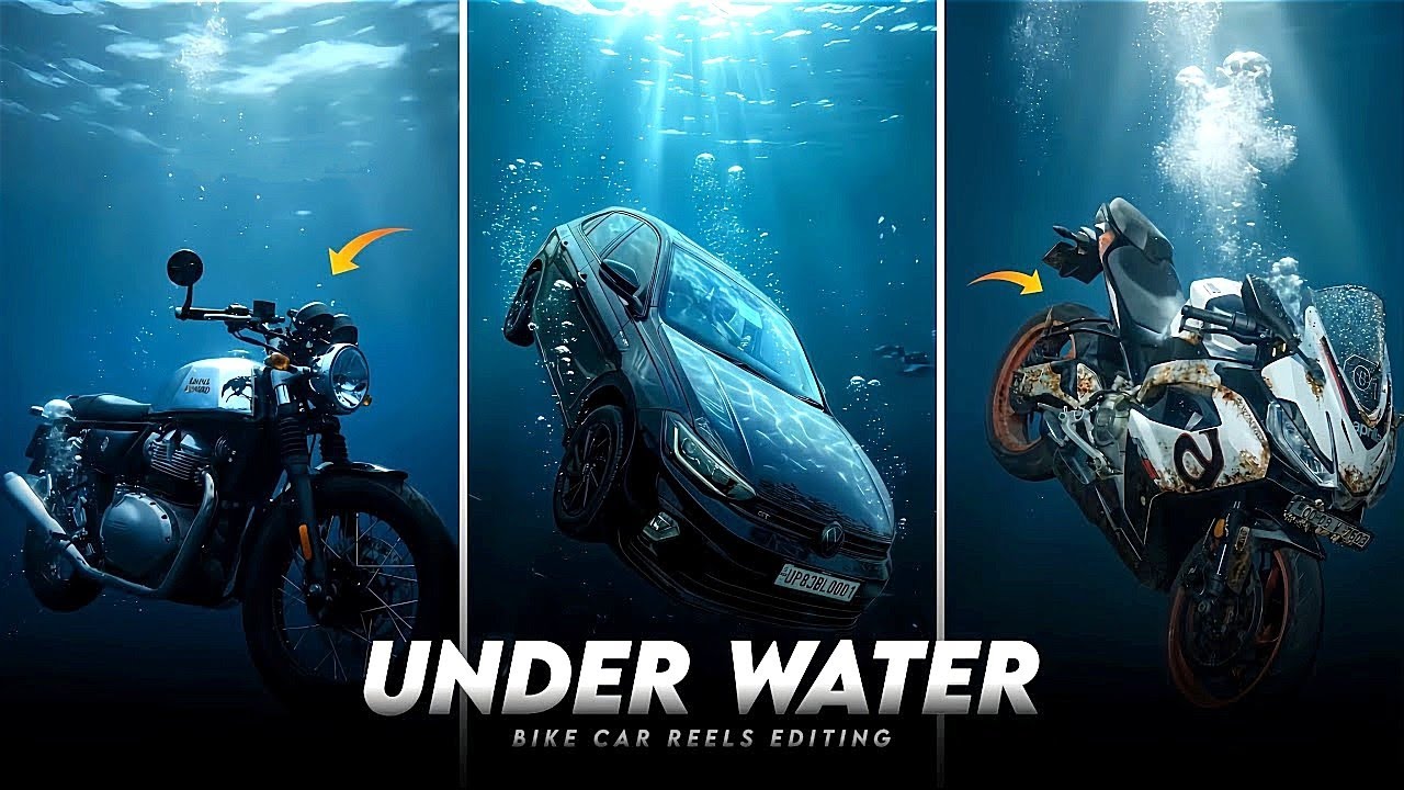Trending Underwater Bike Edit ! Instagram Viral Reels Editing | Ravanbhai Underwater bike keise