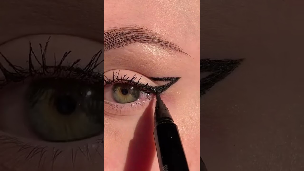 T&uacute;torial delineado eg&iacute;pcio 💫💜 #tutorialdemaquiagem #delineado