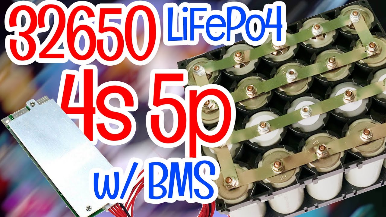 Tagalog Build a 32650 LiFePo4 Battery 4s5p with BMS 4s 100a DIY