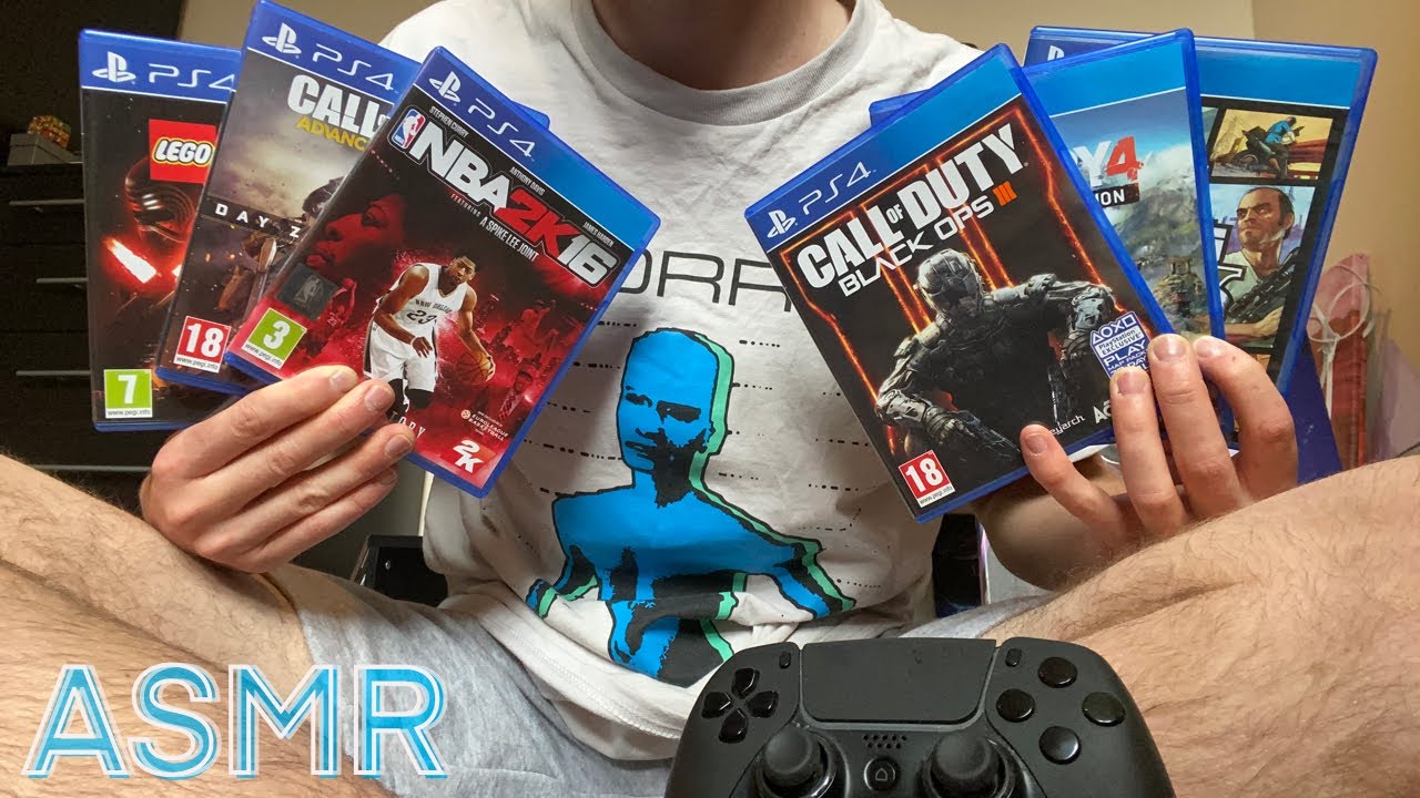 ASMR • Lofi • “Old” Game Collection 🎮 (Controller & Box Sounds, Case tapping, Scratching, Rambles)