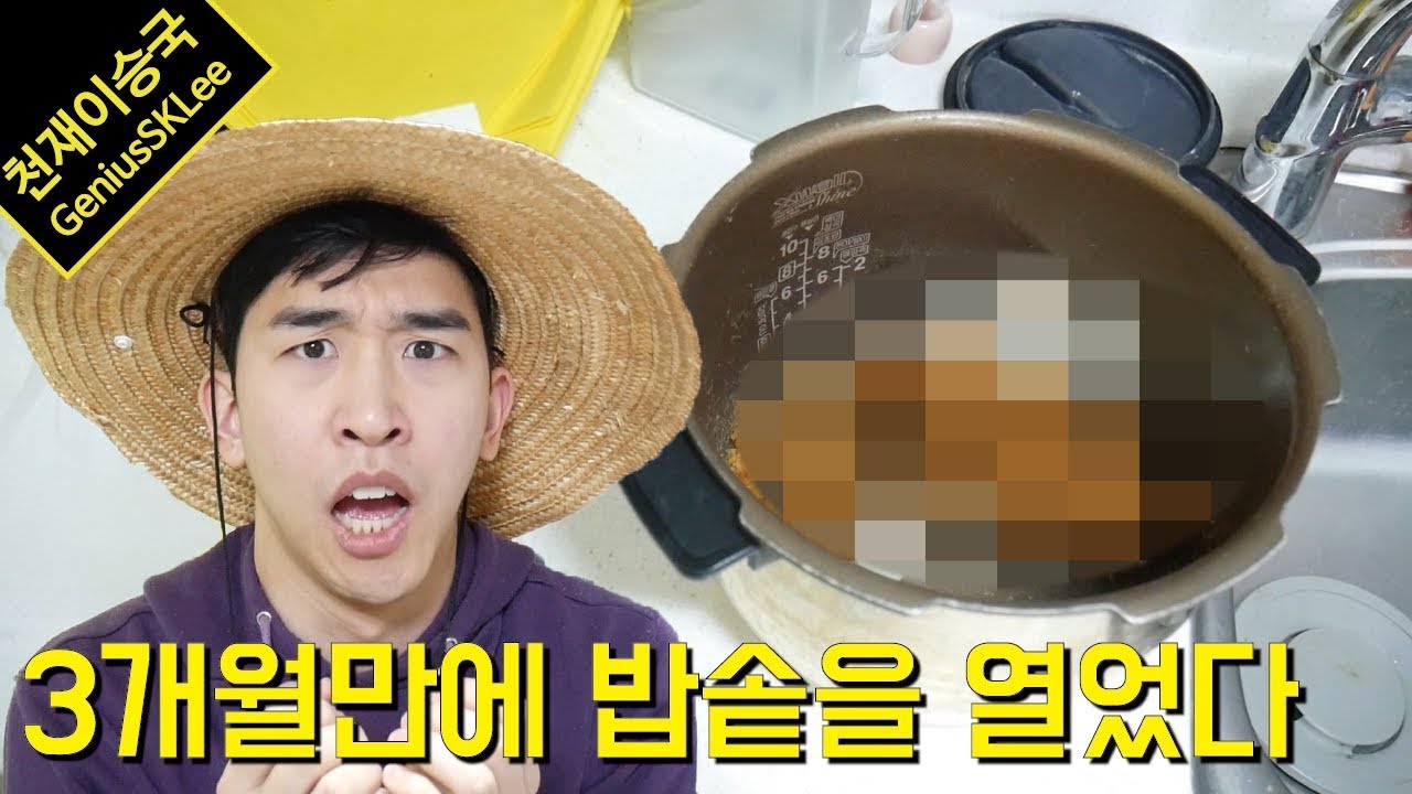밥솥을 3개월만에 열었다... 3개월 된 밥으로 숭늉을 만들 수 있을까? 자취일기 8탄