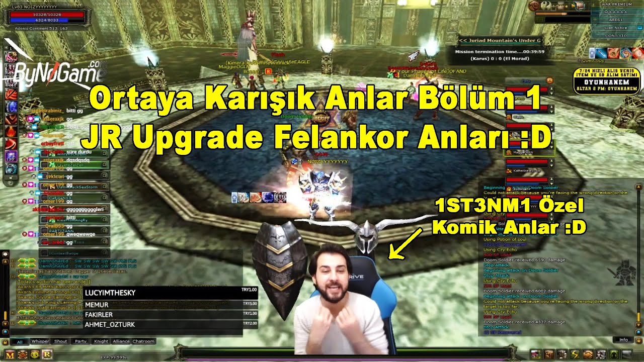 1ST3NM1 - Ortaya Karışık Komik Anlar Bölüm 1 JR, Upgrade, Felankor Anları :D | Knight Online