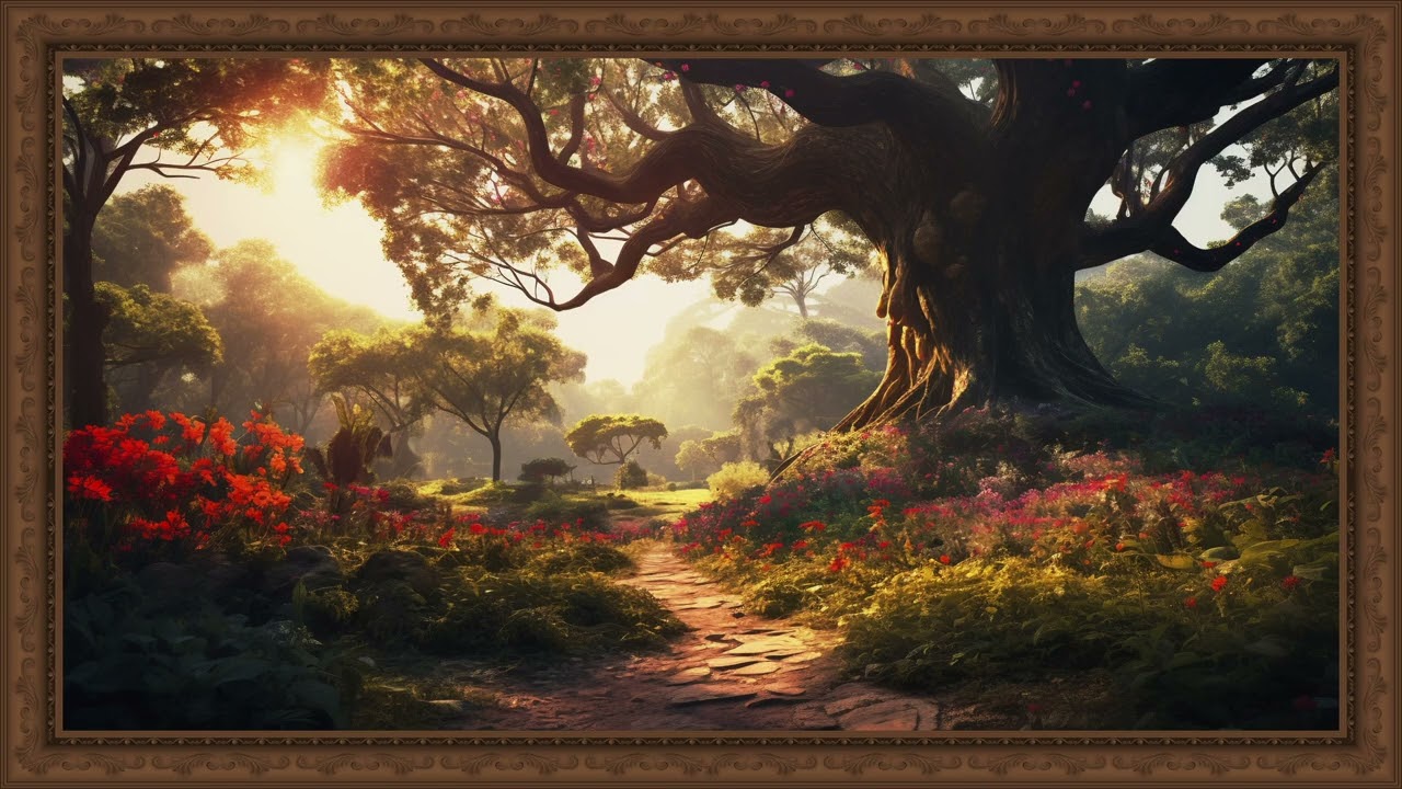 NEW Framed TV Art Screensaver set to music | Framed Background Art | 30 Mins
