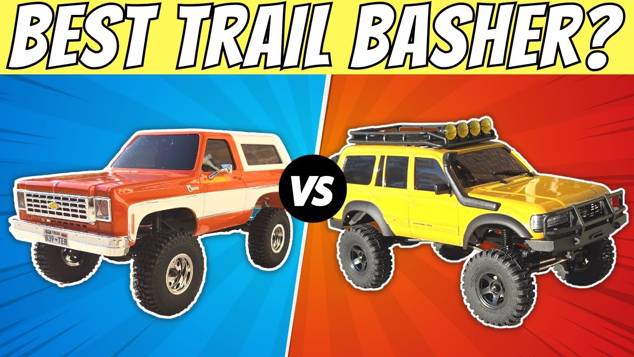 FMS RC Trail Basher Showdown! | FCX18 Land Cruiser FCX24 Blazer Review!