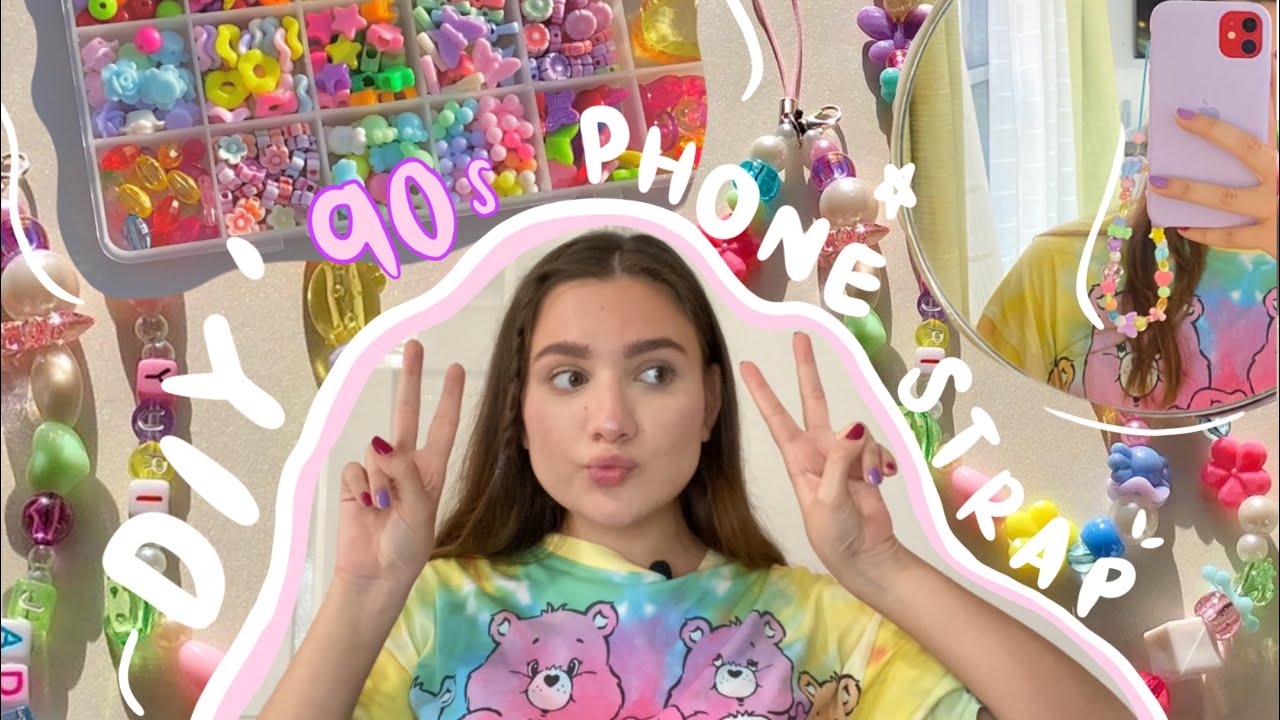 DIY colgante para celular 90s AESTHETIC