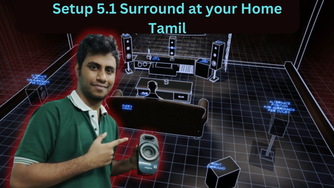 Easy Home Theater Setup: 5.1 Surround Sound for PC/TV in Tamil | Experience Threat effect!