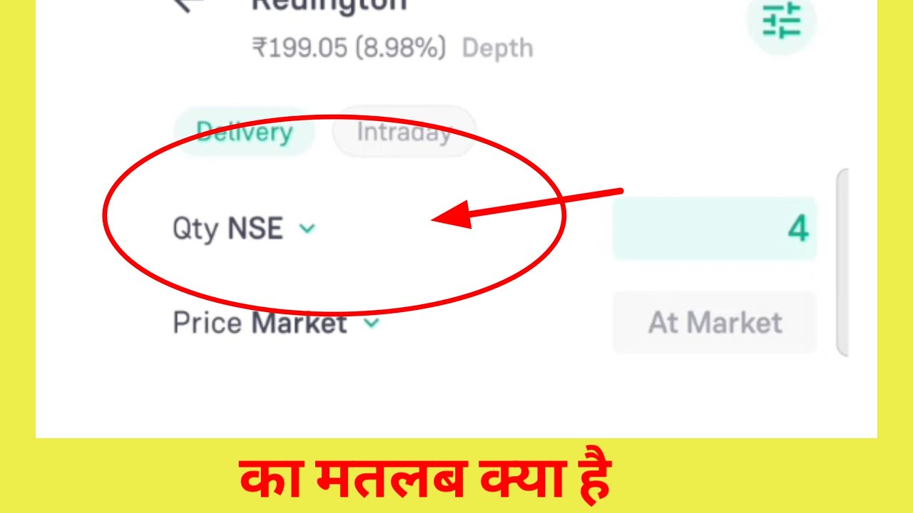 Qty NSE Kya Hota Hai Groww App