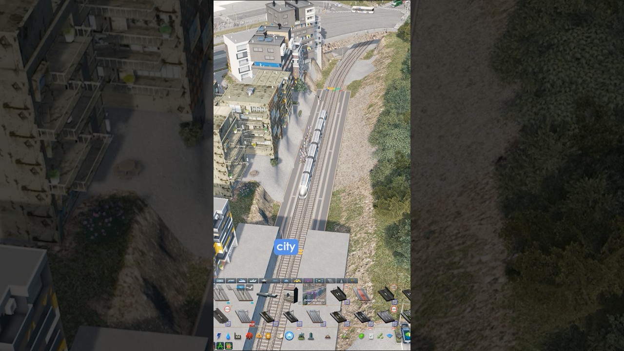 Строительство линии метро #игры #градостроительство #citiesskylines