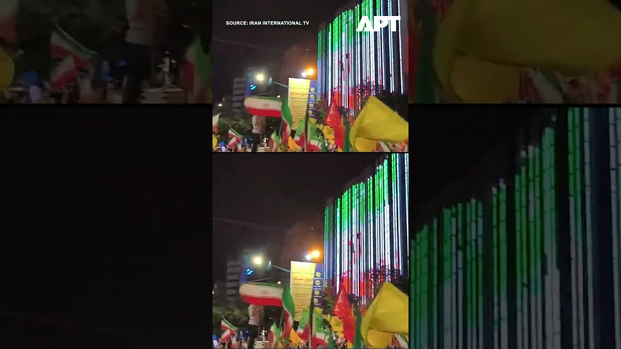 Crowds Cheer In Kermanshah As Iranian Missiles Target Northern Israel | APT