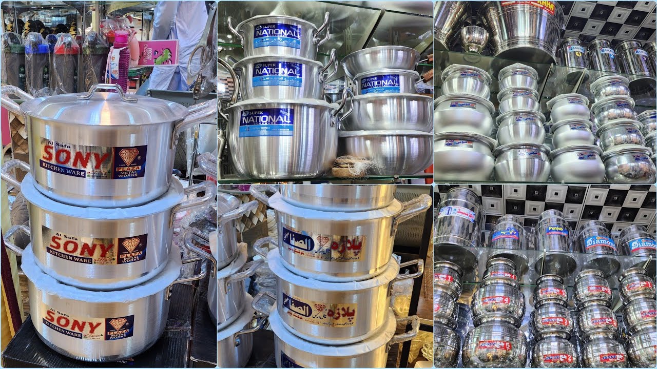 Gujranwala Steel Manufacturers/Silver Steel Bartan Wholesale Market Pakistan/Stainless SteelCookware