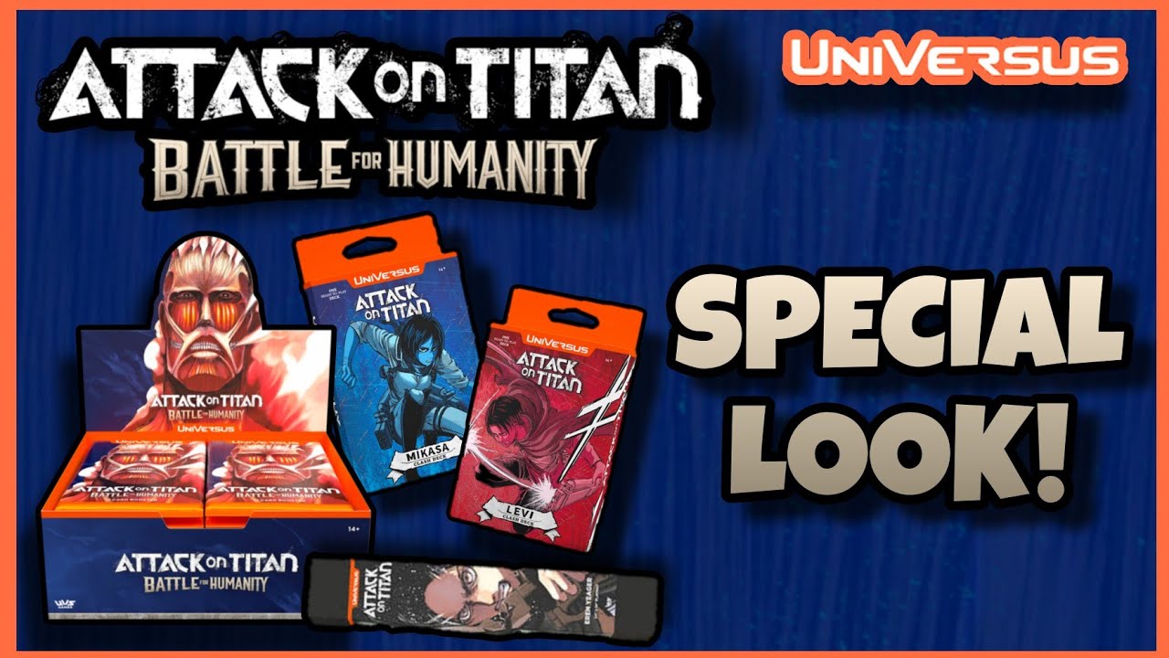 UniVersus Attack on Titan: Battle for Humanity Special Look! Clash Decks | Booster Box OPENING!