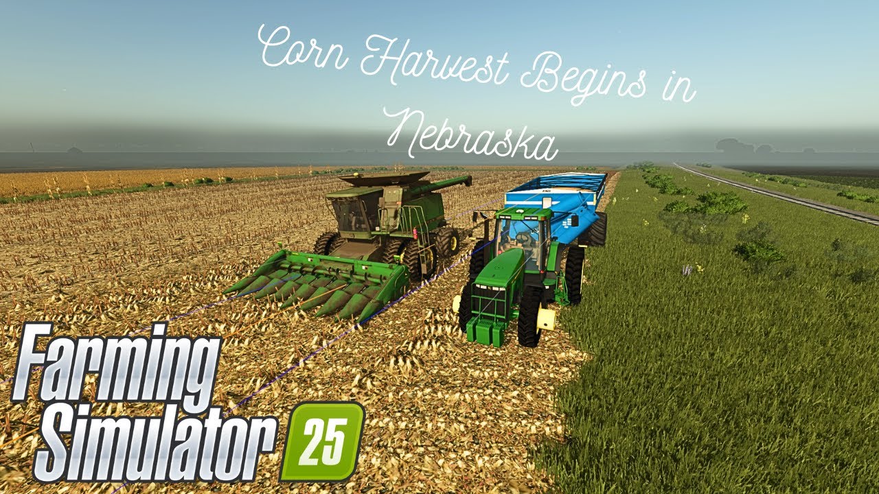 Starting Corn Harvest on the Nebraska Farm! l Farming Simulator 25
