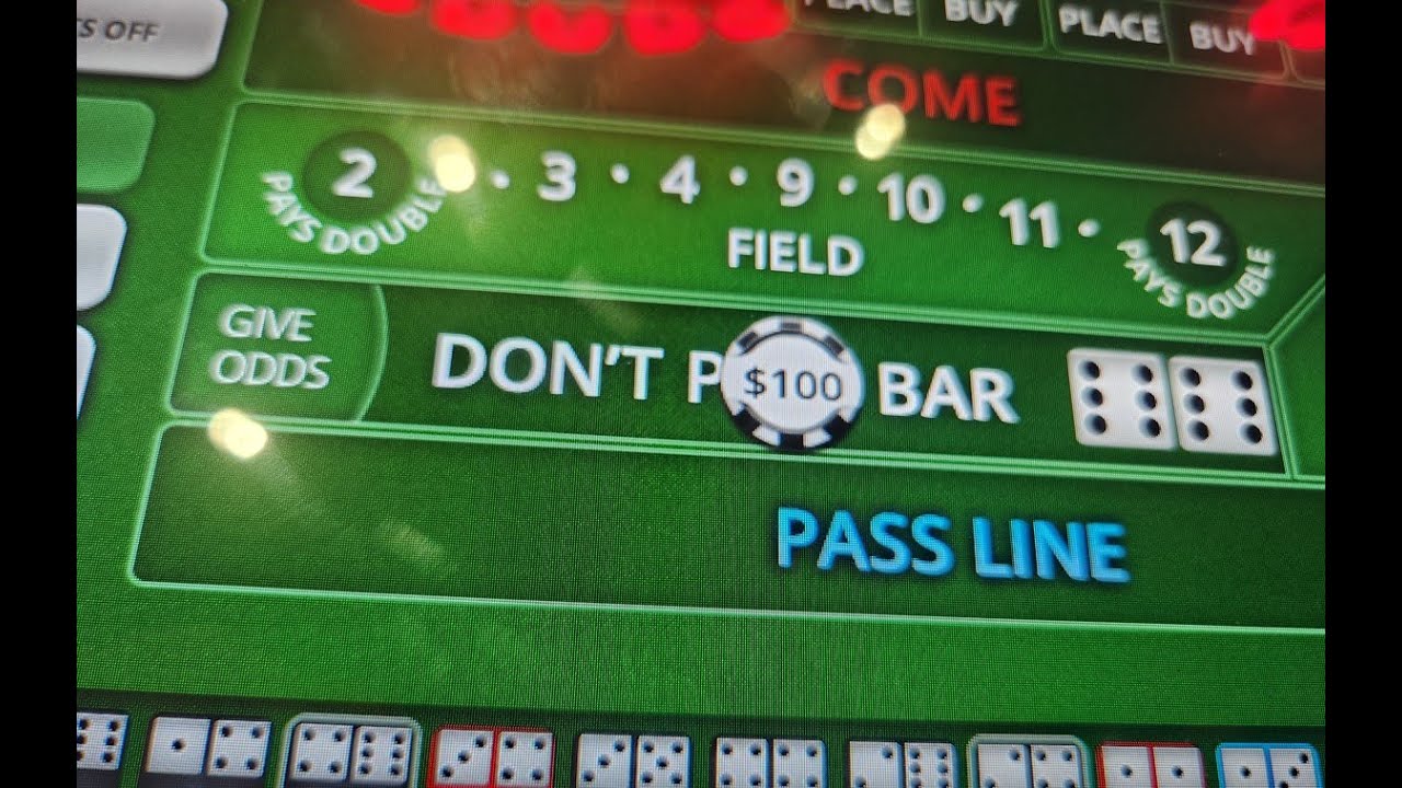 7 keeps coming on bubble craps so we start playing the Dark Side and it pays off big