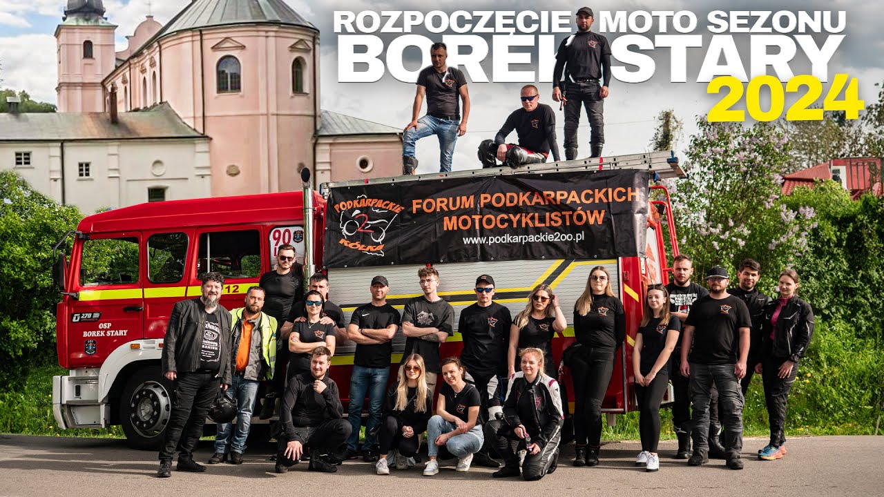 ROZPOCZĘCIE SEZONU MOTOCYKLOWEGO 2024 W BORKU STARYM (Klasztor O.O. Dominikan&oacute;w Borek Stary)