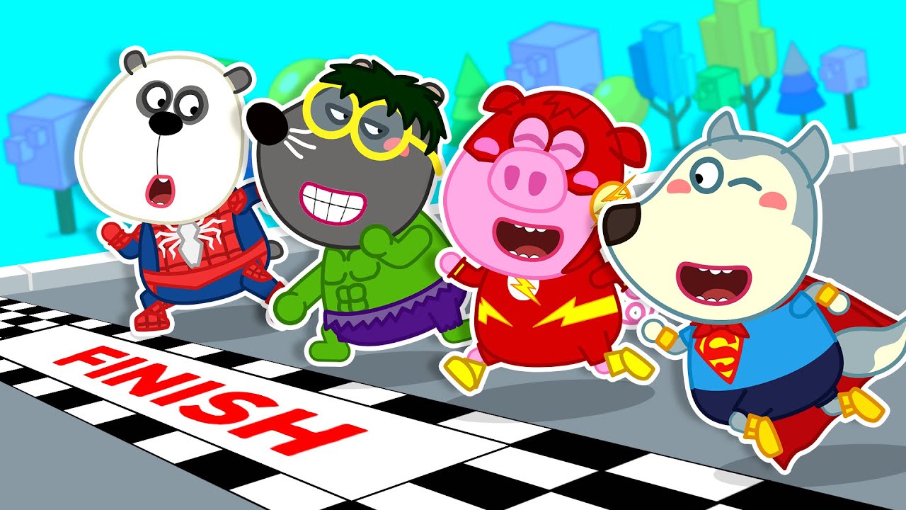 Maratona de Super-Heróis 🏆🏅 Wolfoo e Amigos | Wolfoo TV em Português