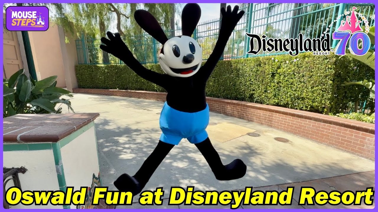 Oswald The Lucky Rabbit Meet & Greet at Disney California Adventure, Still Can’t Get into Disneyland