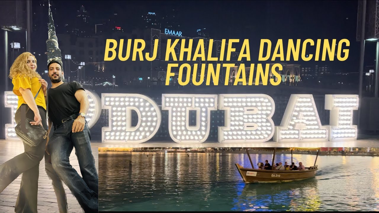 Amazing Dancing Fountain Show in Dubai | Burj Khalifa Dubai Mall| Dubai Vlog 1 @HashtagHamsafar