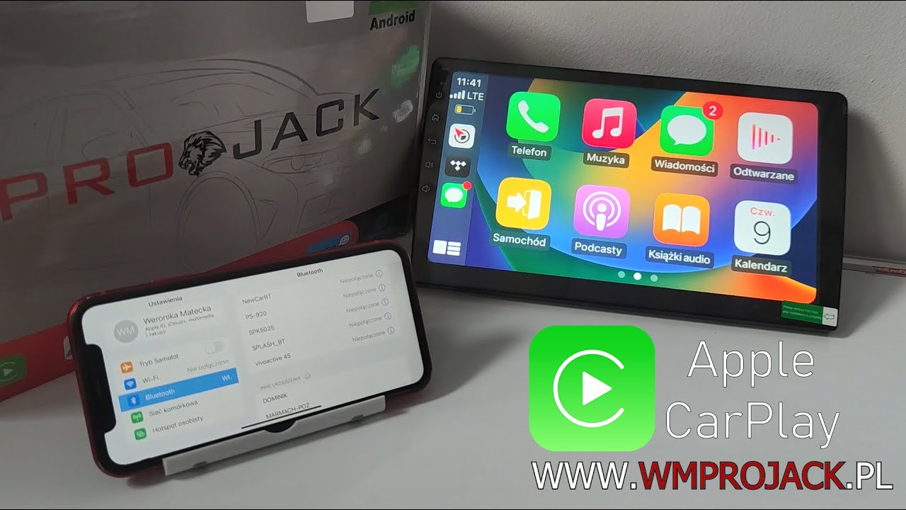 IPHONE APPLE CARPLAY POŁĄCZENIE Z RADIEM ANDROID