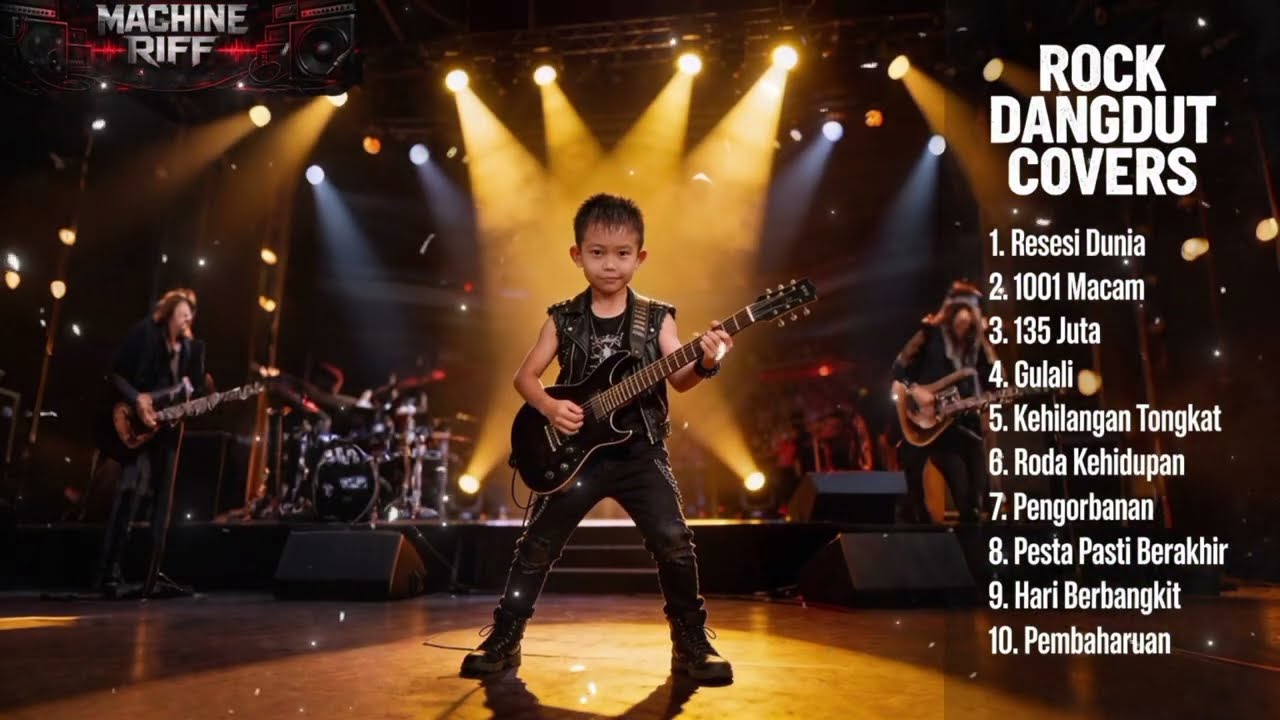Full Album Rock Dangdut Covers Indonesia | MACHINE RIFF