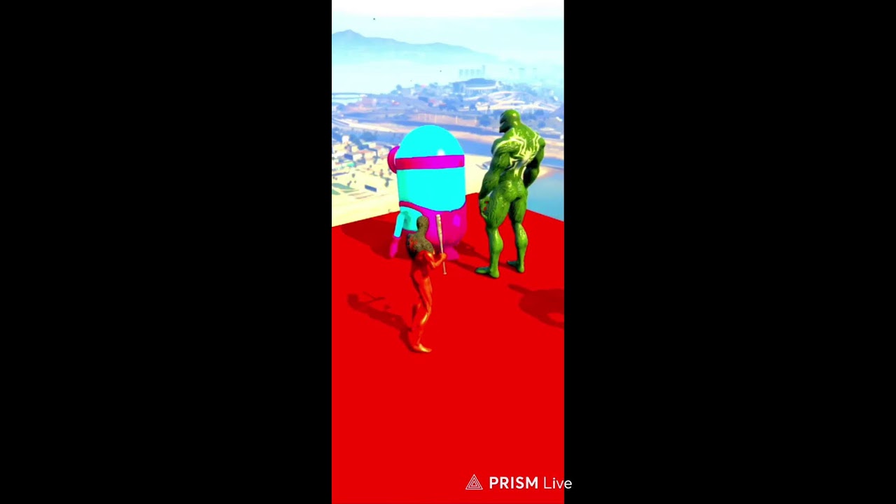 GTA 5 Funny Ragdoll Spiderman vs Blue Minion, Yellow Minion Short #short