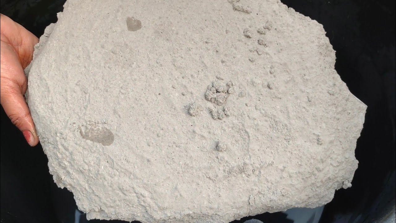 Asmr - New Extra Gritty soft Crunchy Big slabs crumbling in lots of water 💦 with dipping 