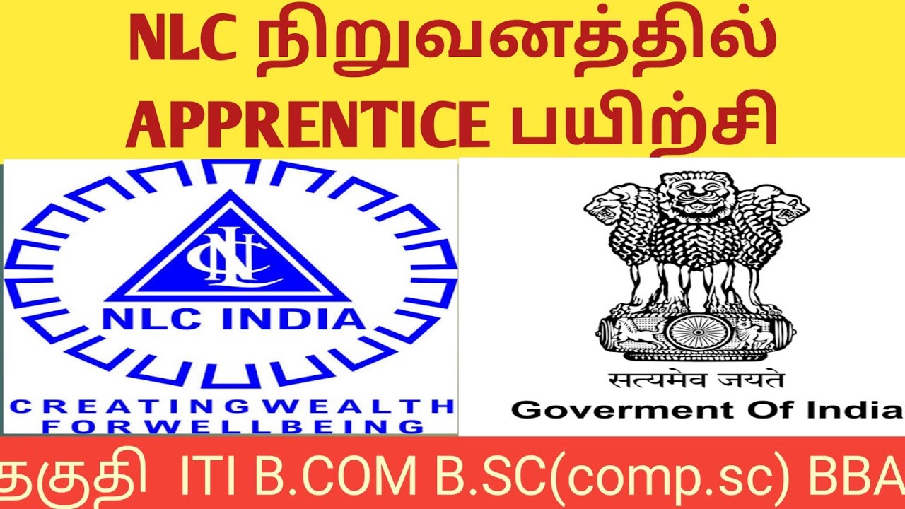 NLC APPRENTICE TRAINING||தகுதி ITI B.COM B.SC(comp.sc) BBA||TN GOVERNMENT JOB||PERFECT GOVT JOBS.