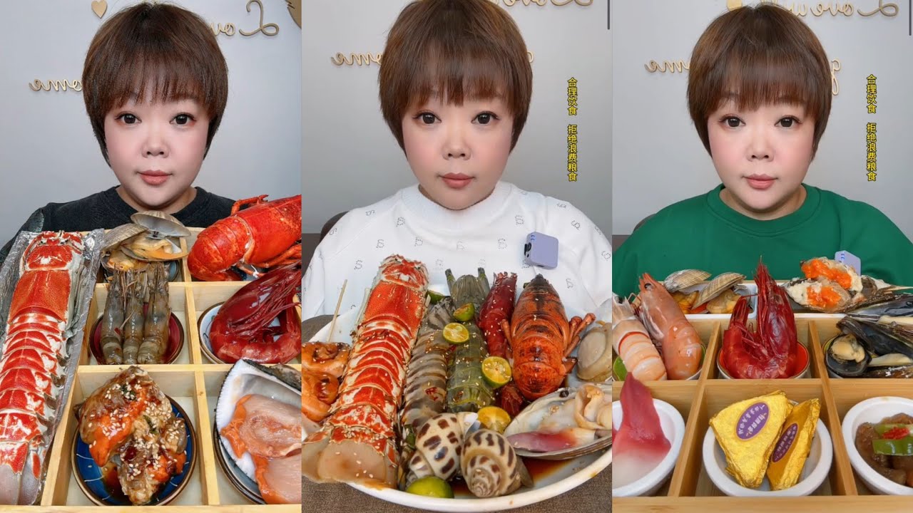 Eat shrimp 🦐🦐🦐 oysters Seafood  shrimp🦞 eggs shrimp 🦐#lopster #seafood #chinesefood