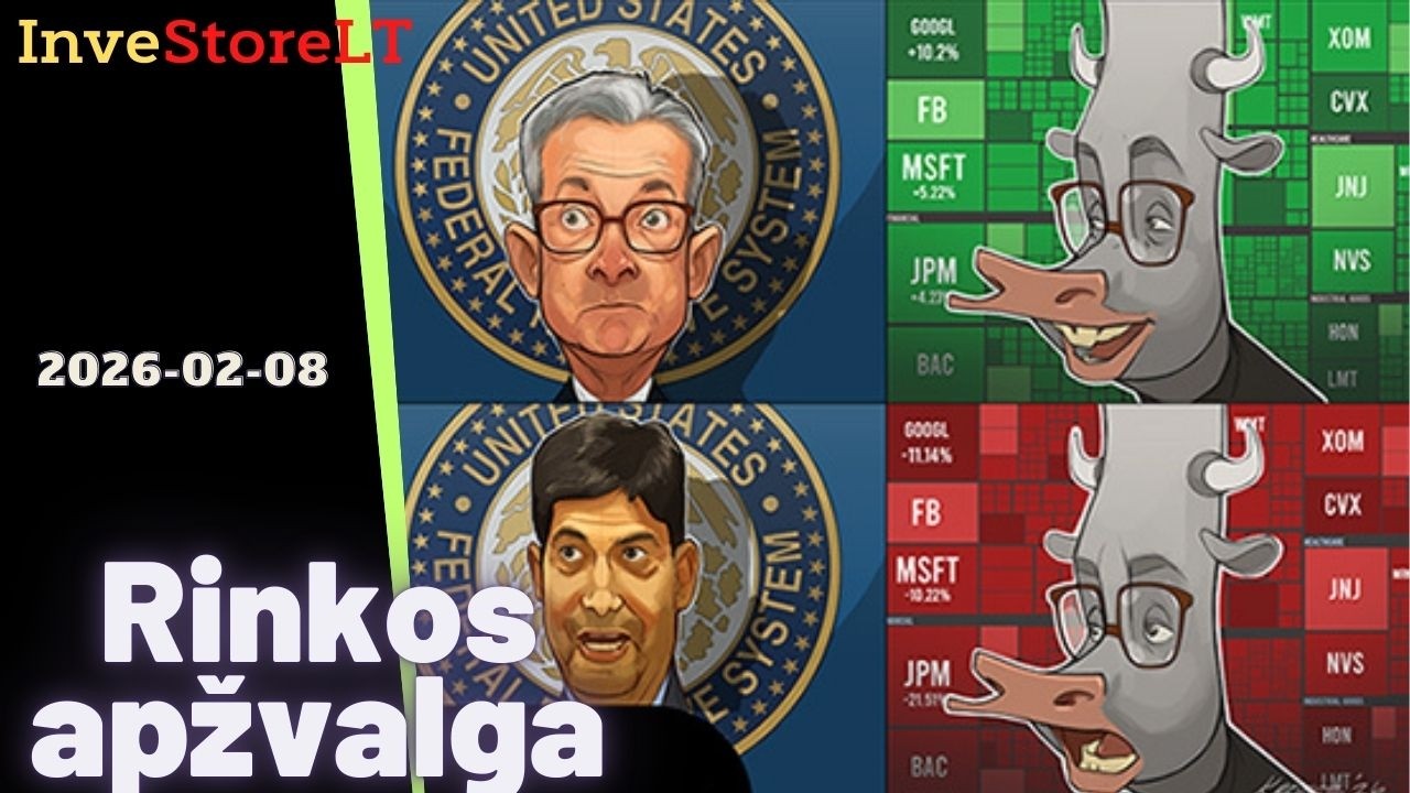 🎢JAV akcijų rinkos savaitės apžvalga | #ai #amd #aapl #pypl #crypto #gold #btc #google #wmt #fed