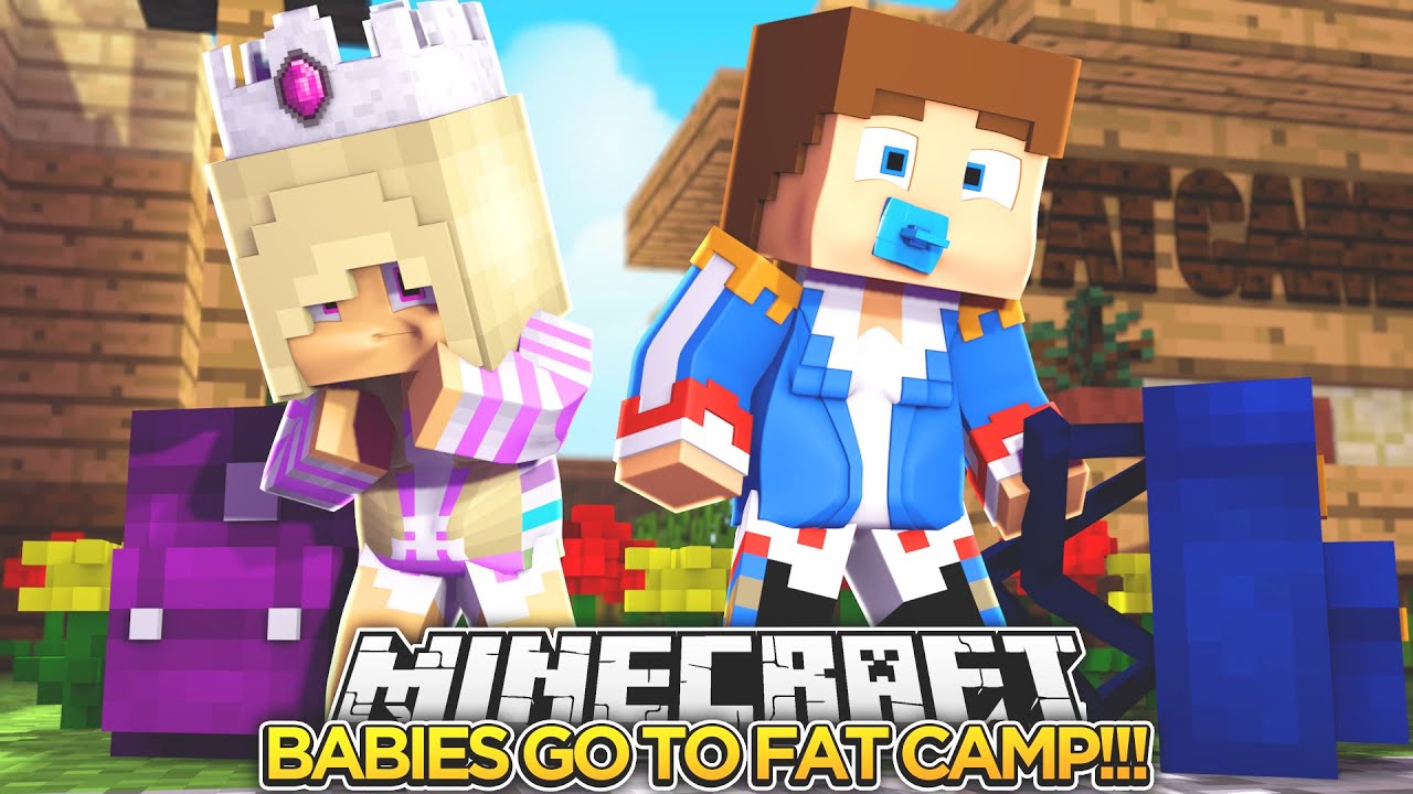 BABIES GO TO PUDGEY WUDGEY FAT CAMP w/ LITTLE DONNY!!! - Minecraft - Baby Leah Adventures.