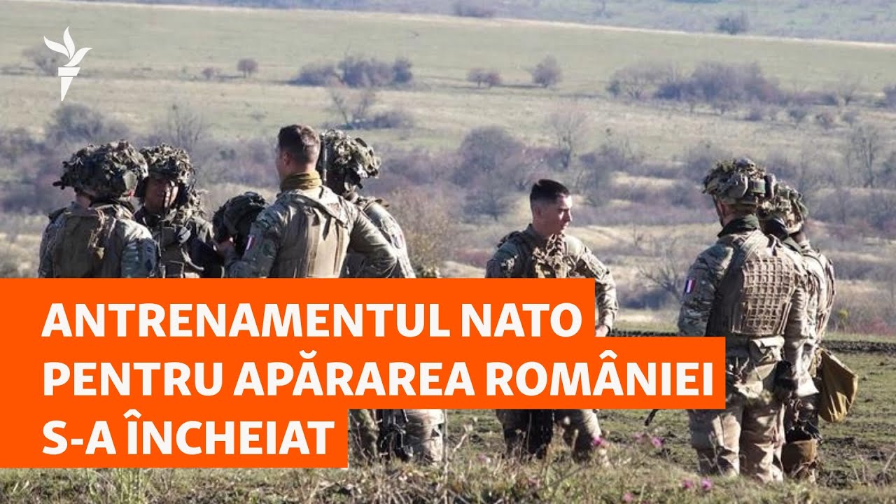 Antrenamentul NATO pentru apărarea României s-a încheiat