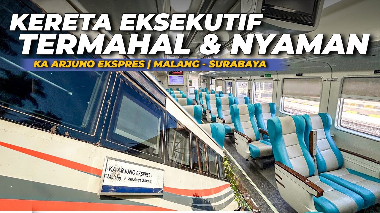 BAYAR TIKET 75 RIBU CUMA BUAT MALANG - SURABAYA‼️ Naik KA Arjuno Ekspres Kelas Eksekutif Jam Pagi 🤩