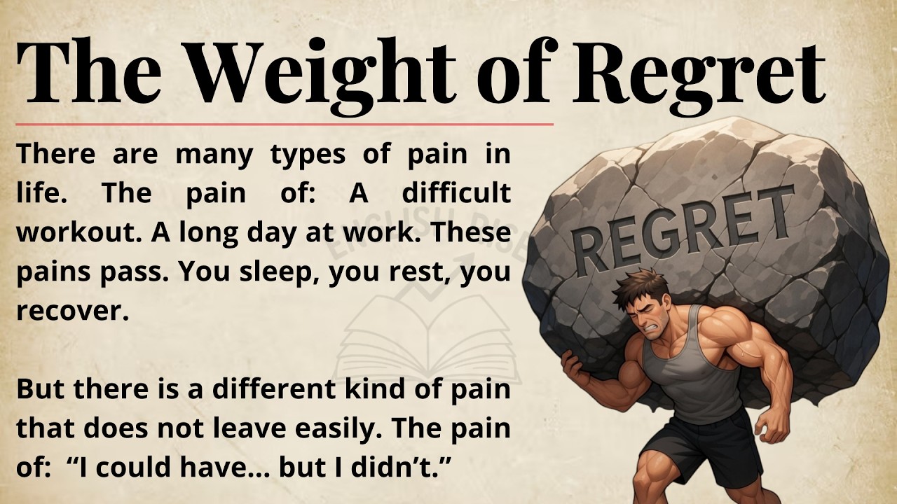 The Weight of Regret || Improve Your English Fluency || Graded Reader