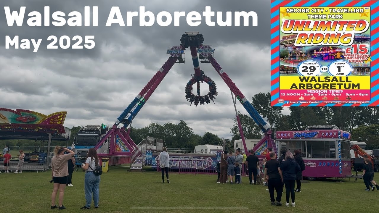 Harry Jones Funfair @ Walsall Arboretum May 2025 #funfair #fairrides