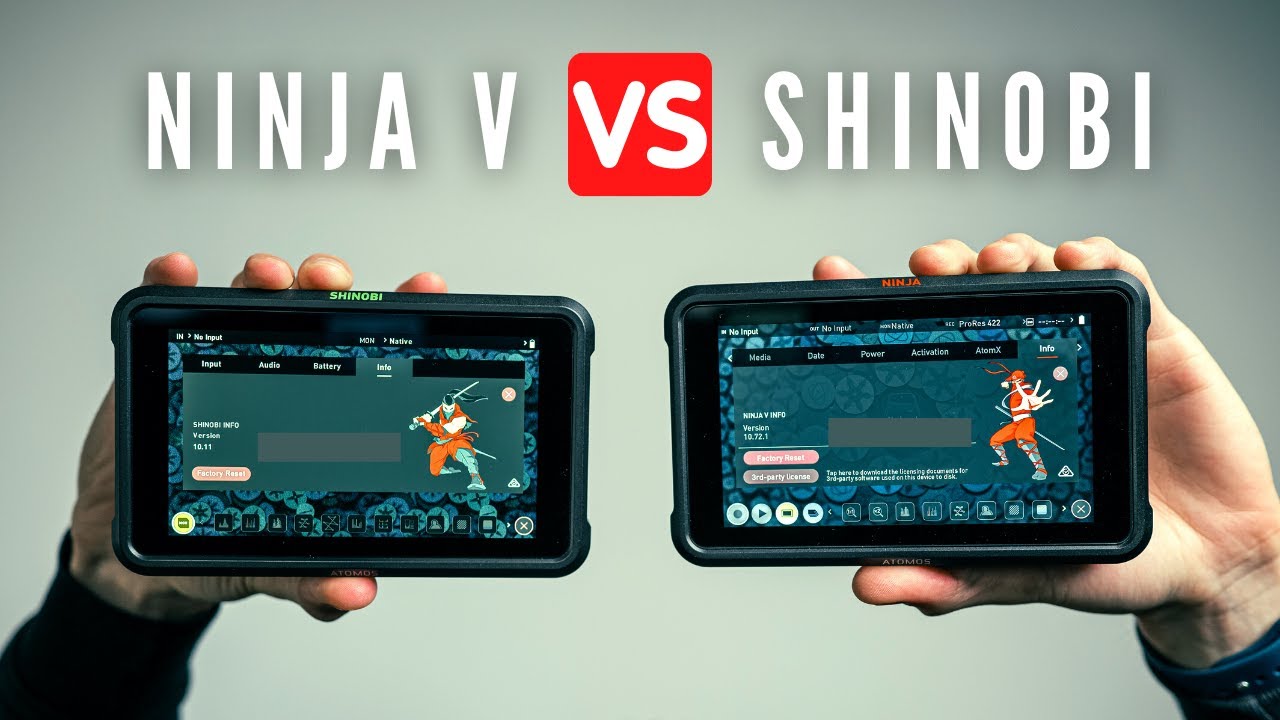 Сравнение Atomos Ninja V и Shinobi | Какой монитор для камеры выбрать в 2022 году?