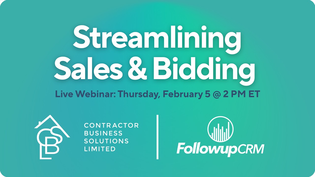 From Chaos to Clarity:  How Sage Users Streamline Sales & Bidding With Followup CRM