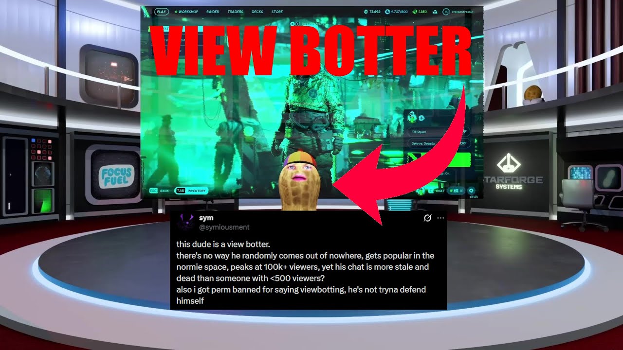 peanut adresses the viewbotting allegations