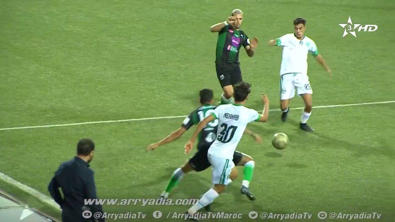 رجاء بني ملال 0-1 يوسفية برشيد هدف يونس الحواصي في الدقيقة 38