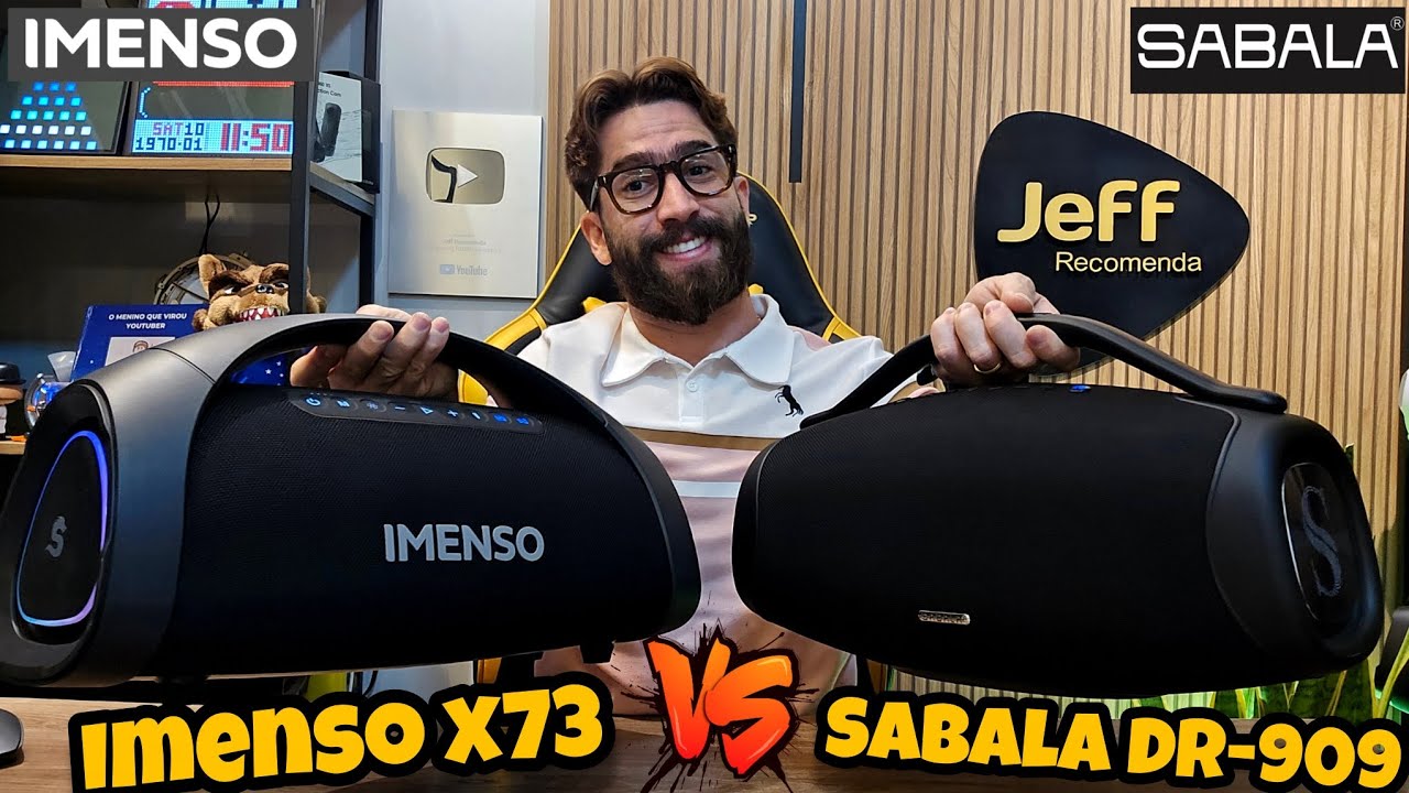 SABALA BOOMBOX DR-909 200W Vs IMENSO X73 200W: Qual é a melhor caixa de som? (Comparativo)