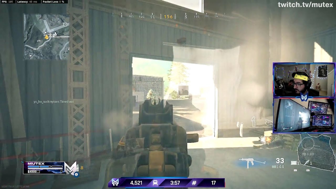 MUTEX TOGGLES HIS ANTI AIM-BOT IN WARZONE🤣