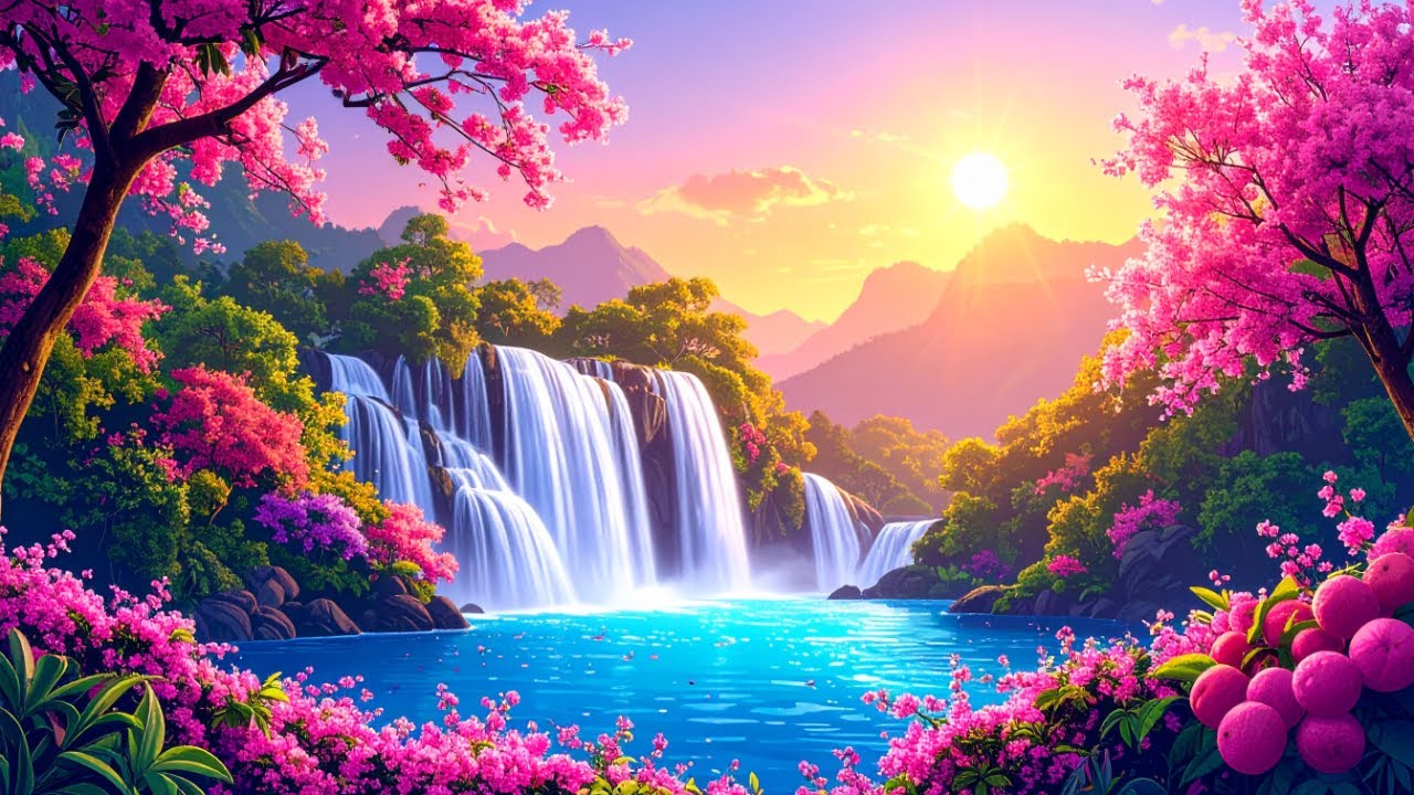 Healing Sleep Music for Babies 🌿 Gentle Waterfall & Nature Sounds  Deep Calm for Moms & Little Ones
