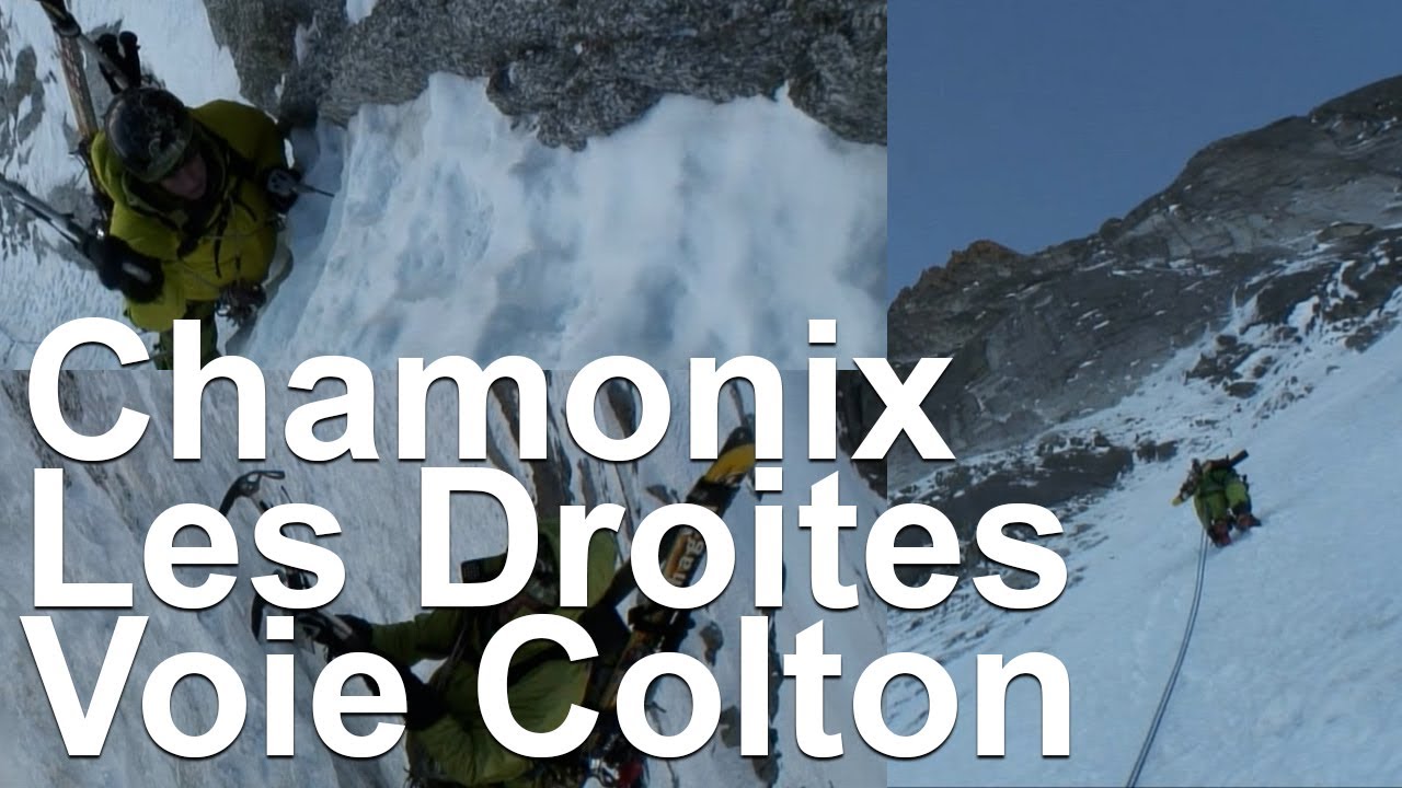Voie Colton Brooks Les Droites Face Nord Chamonix Mont-Blanc montagne alpinisme neige et glace