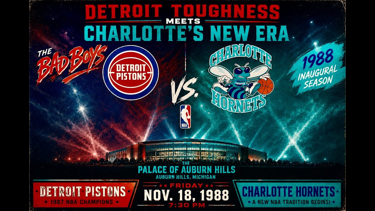 Charlotte Hornets @ Detroit Pistons   11 05 88