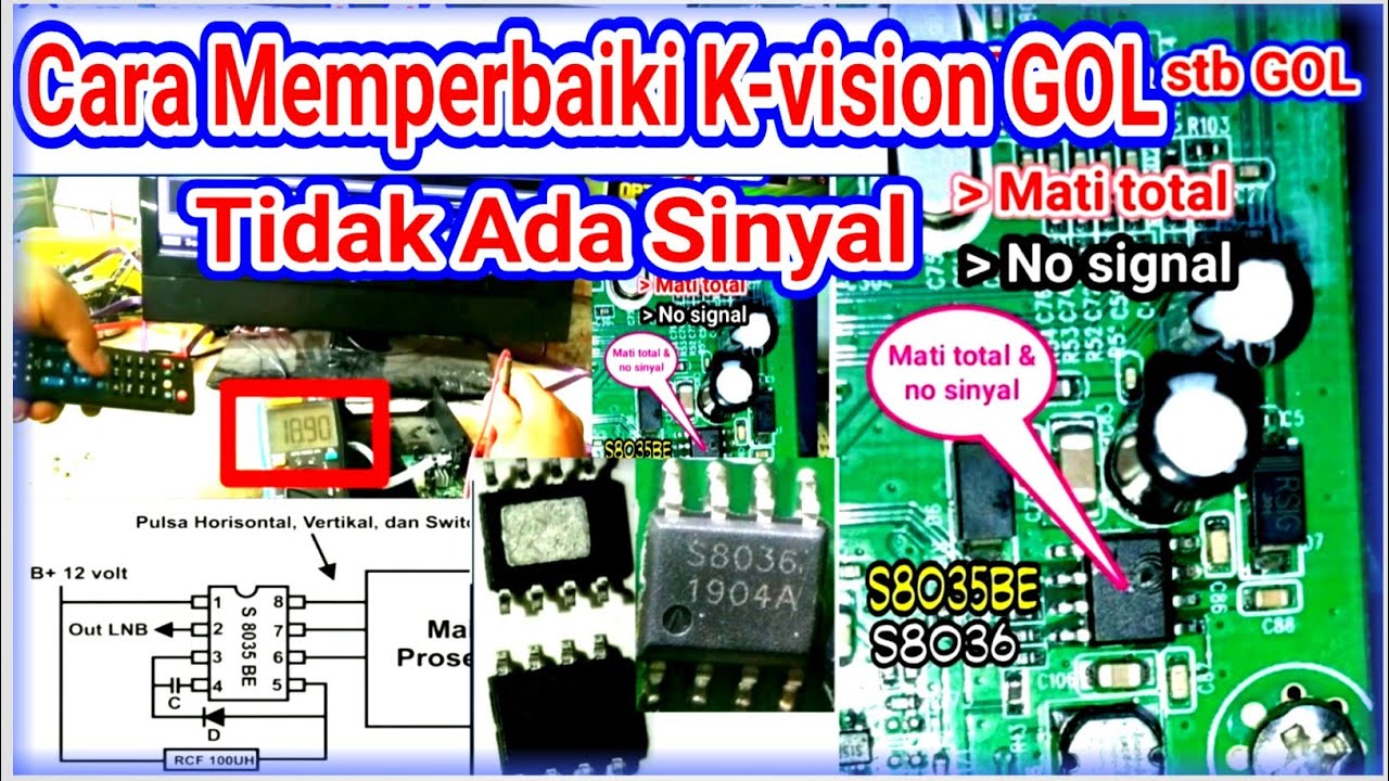 Cara memperbaiki k vision tidak ada sinyal