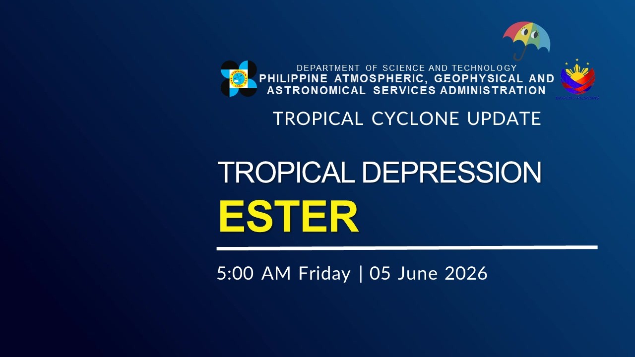 Tropical Cyclone Update: Tropical Depression Ester issued at 5:00 AM | June 05, 2026 - Friday