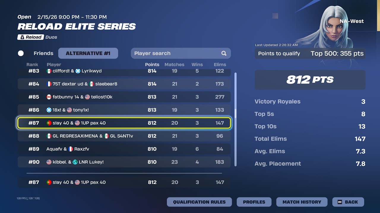 How I QUALIFIED for Reload Elite Series Play-Ins